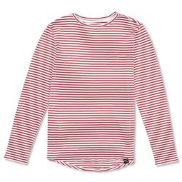 The Driftwood Tales Langarm-T-Shirt - Rote Streifen