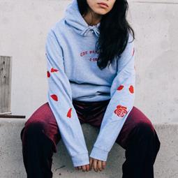 Plant Faced Clothing Eat Plants Scattered Roses Hoodie