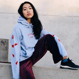 Plant Faced Clothing Eat Plants Scattered Roses Hoodie
