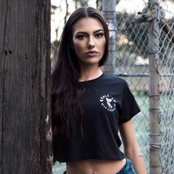 Plant Faced Clothing Kale 'Em With Kindness Crop Top