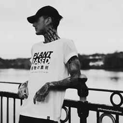 Plant Faced Clothing T-Shirt Plant Based Kanji Wit