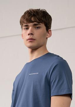 Hafendieb T-Shirt Logo Stick Blauw