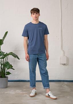 Hafendieb T-Shirt Logo Stick Blauw