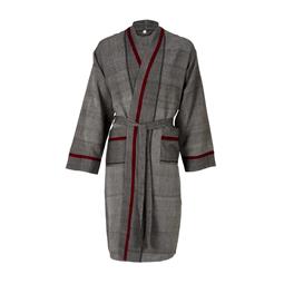 Luks Kimono Badjas Mete Houtskool