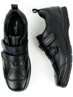 Will's Vegan Store Shoes Velcro Strap Black