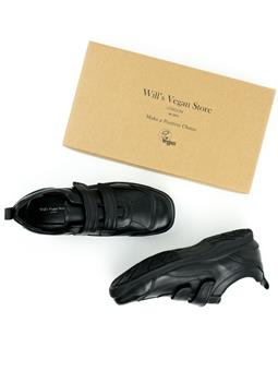 Will's Vegan Store Schuhe Klettverschluss Schwarz