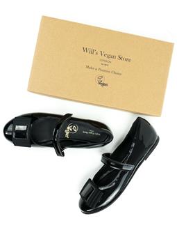 Will's Vegan Store Ballerinas Black