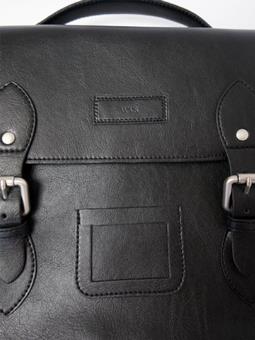 Will's Vegan Store Satchel Classic 14 Inch Black