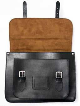 Will's Vegan Store Satchel Classic 14 Inch Black