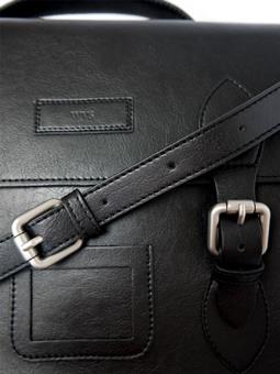 Will's Vegan Store Satchel Classic 14 Inch Black