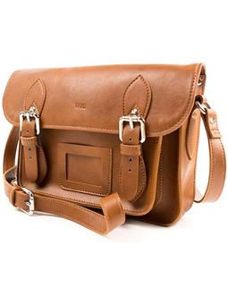 Will's Vegan Store Satchel Bag 11 Inch Brown