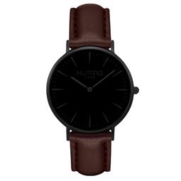 Hurtig Lane Mykonos Watch All Black & Chestnut