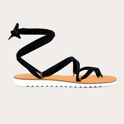Rarámuri Sandalen Chalco Kinder Schwarz