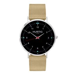 Hurtig Lane Moderno Uhr Silber, Schwarz & Gold