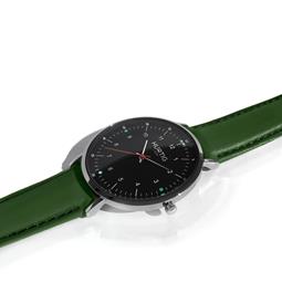 Hurtig Lane Uhr Moderno Silber, Schwarz & Grün