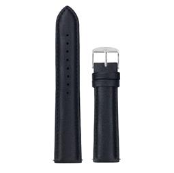 Hurtig Lane Watch Strap Vegan Leather Black & Silver