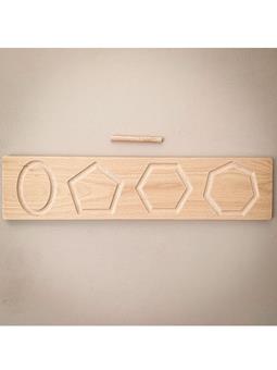 The Little Coach House Shape Board Montessori-Lernressourcen