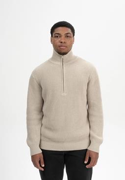 MELA Knit Sweater Rib Udai Pebble Melange