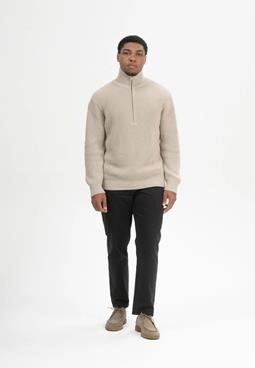 MELA Knit Sweater Rib Udai Pebble Melange