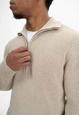 MELA Knit Sweater Rib Udai Pebble Melange