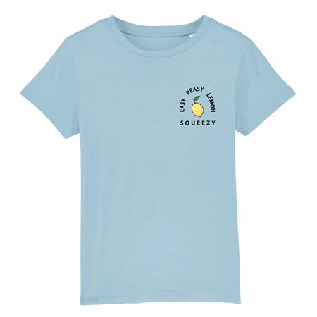 T-Shirt Easy Peasy Lemon Squeezy - Blauw