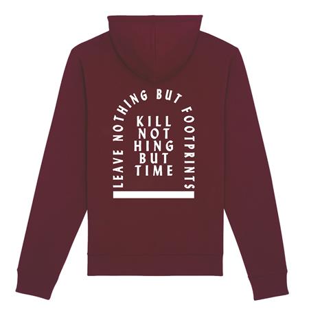Hoodie Kill Nothing But Time Bordeaux