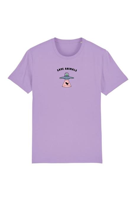 T-Shirt Rettet Tiere Lavendel