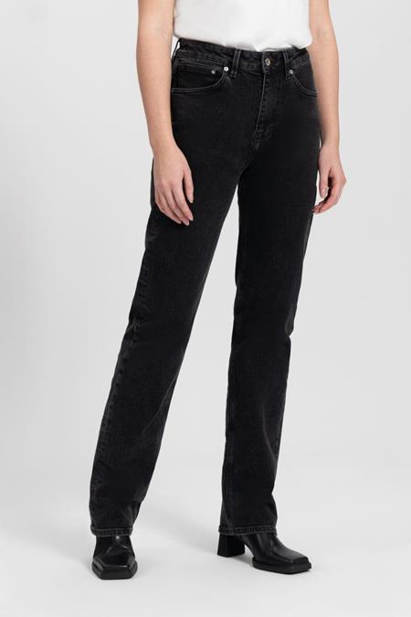 Straight Jeans Rosa Vintage Black