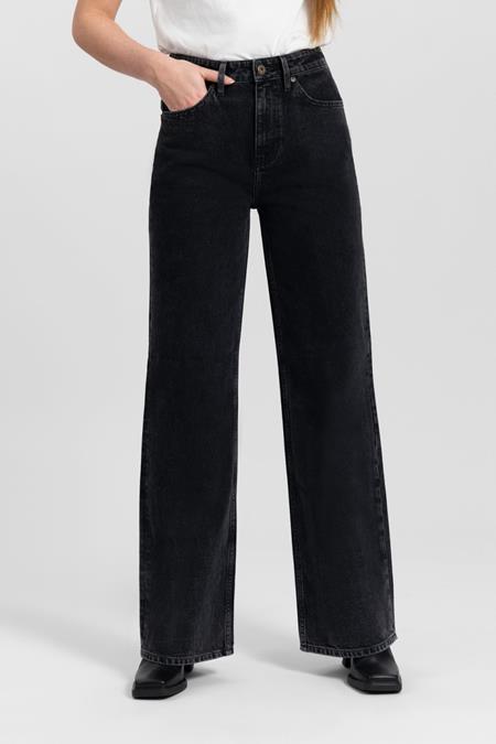 Jeans Loose Flare Harper Vintage Zwart