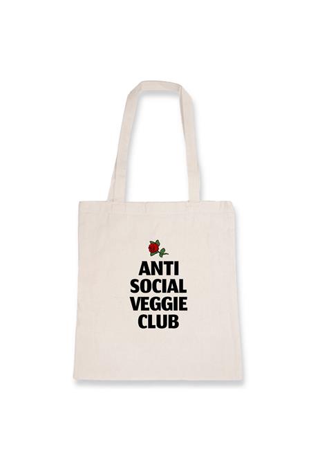 Anti Social Veggie Club - Draagtas Biokatoen