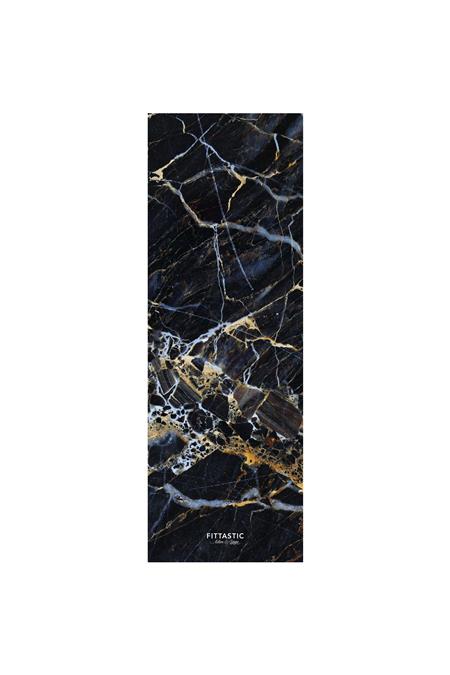 Yoga Mat All-In-One Black Marble