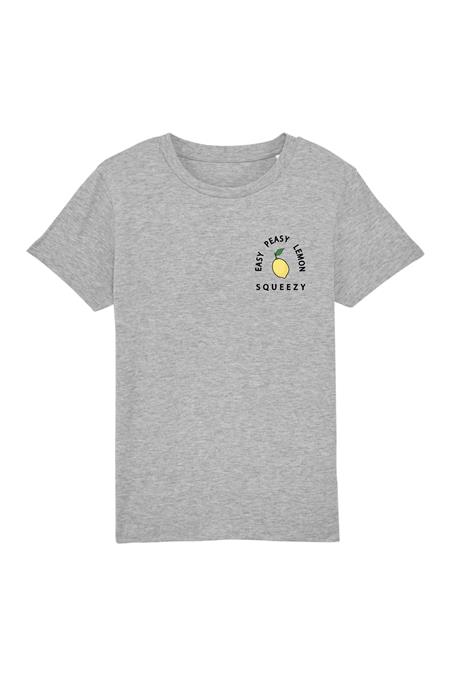 T-Shirt Easy Peasy Lemon Squeezy - Grijs