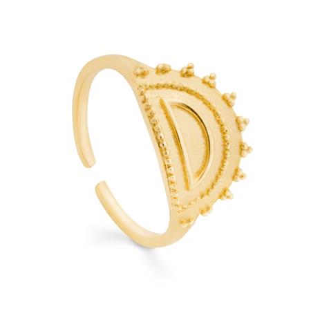 Half Moon Ring Gold Plated