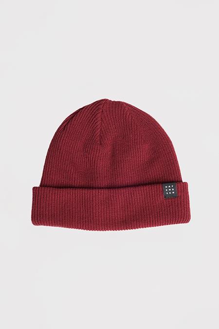 Beanie Logo Block Bordeaux