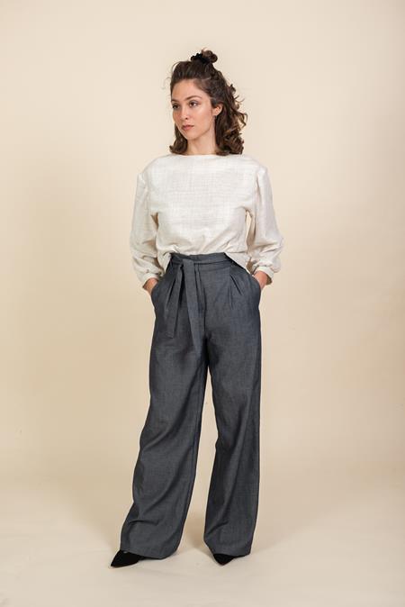 Broek Hamina Jeansblauw