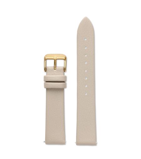 Bracelet De Montre 18 Mm - Beige Sable & Doré