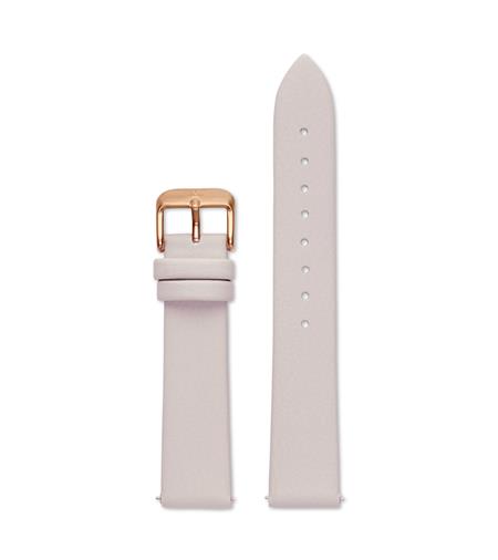 Watch Strap 18 Mm - Light Grey With Rose Gold