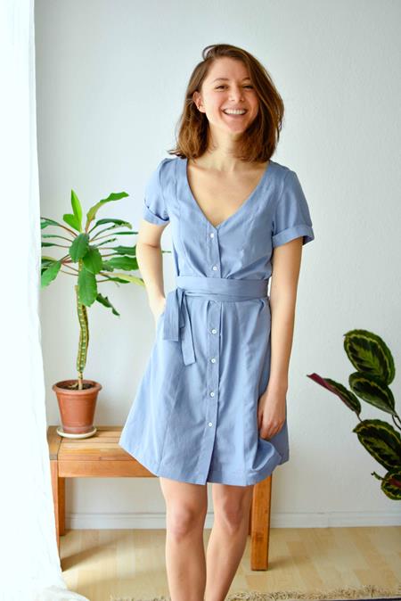 Jurk Satyani Blauw