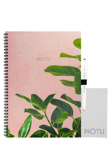 A4 Uitwisbaar Notitieboek Steenpapier Plant Roze