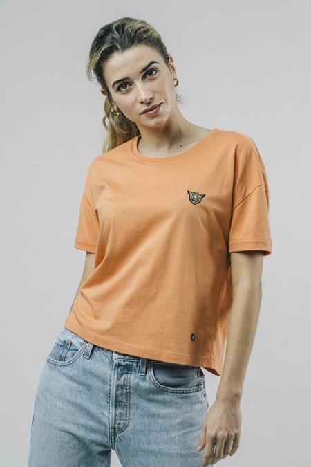 T-Shirt Lion Icône Orange