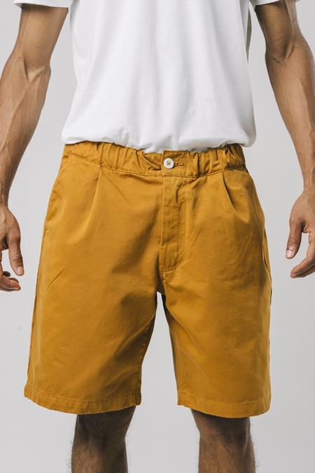 Oversize-Shorts Ockergelb