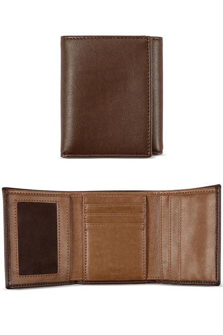 Wallet Trifold Id Brown