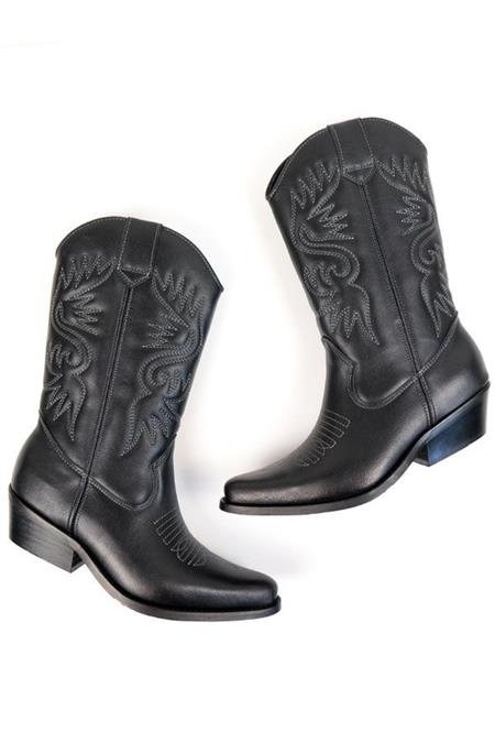 Western Boots Dames Zwart
