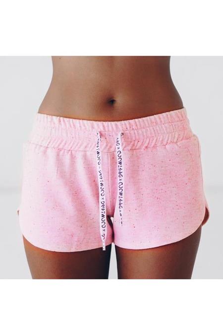 Sweat Shorts Neppy Melange Pink