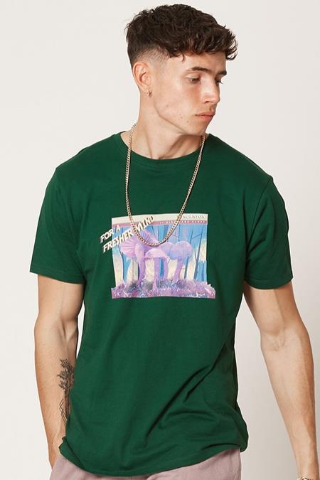 T-Shirt Mushroom Green