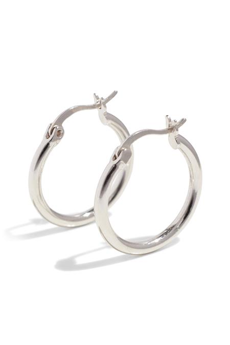 Hoops Size M Sterling Silver