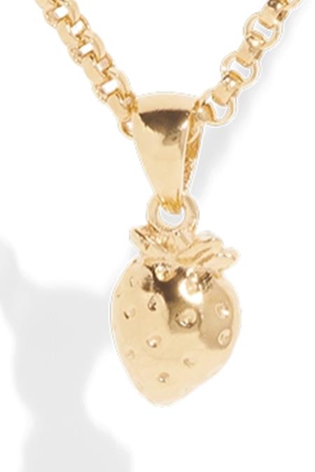 Pendant Strawberry 18k Gold Plated