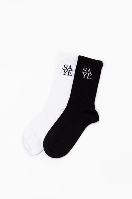 Saye Socken Schwarz & Weiß