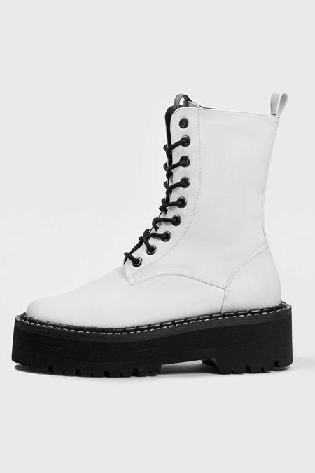 Worker Monster Boots Cactus White