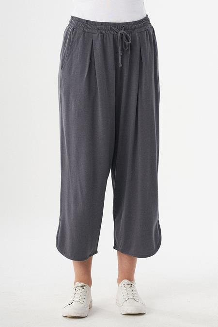 3/4 Length Jersey Pants Dark Grey